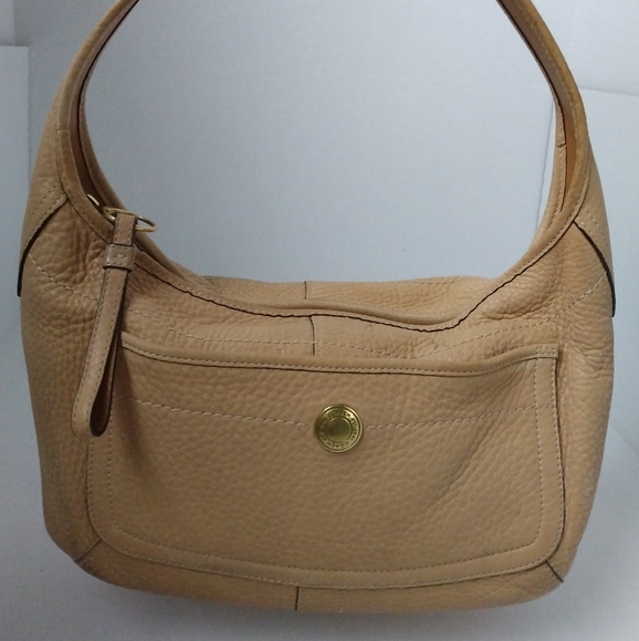 Coach Tan Beige Ergo Pebble Leather Hobo Purse 11612 - Picture 1 of 9